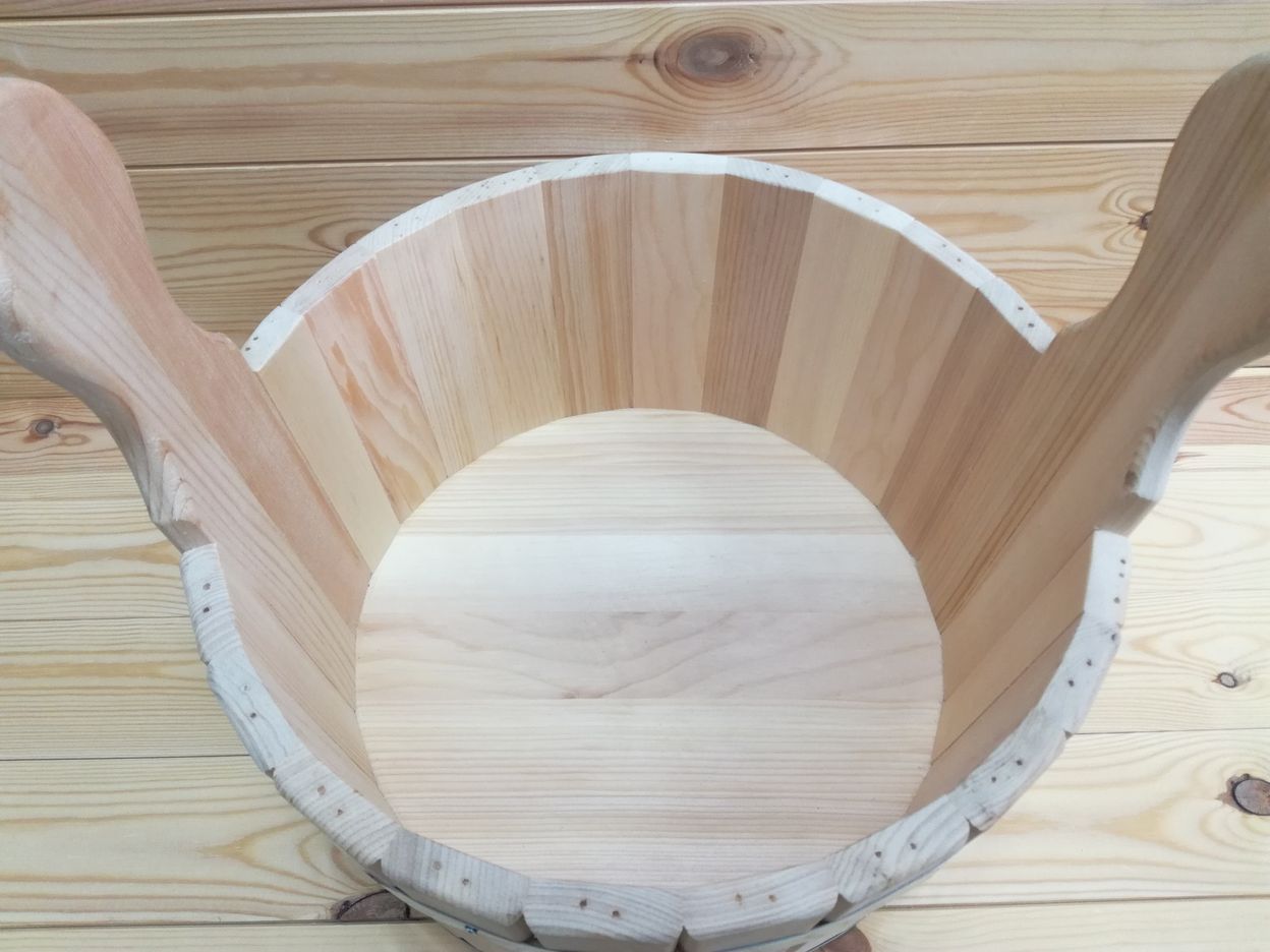 Технология изготовления шаек из дерева для бани
