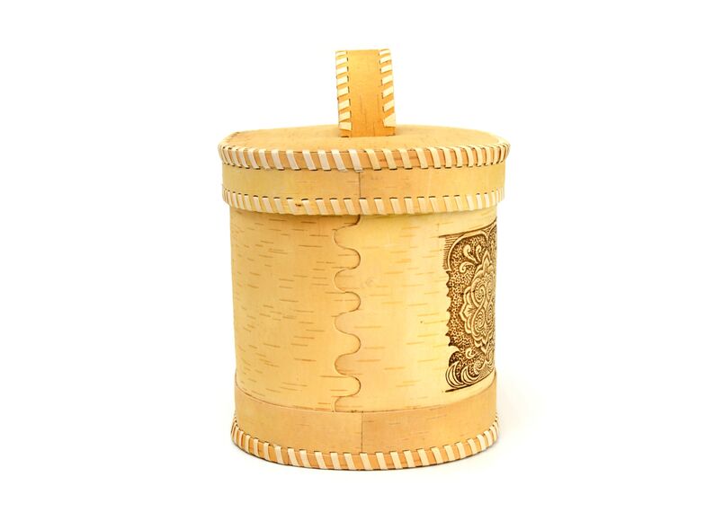 Хлебница - короб из бересты "Орнамент", фото , изображение 3