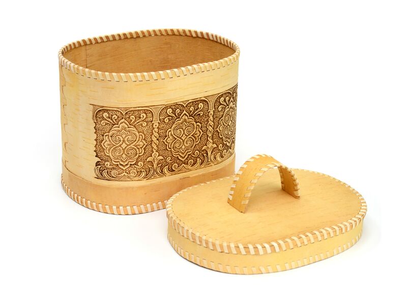 Хлебница - короб из бересты "Орнамент", фото , изображение 5