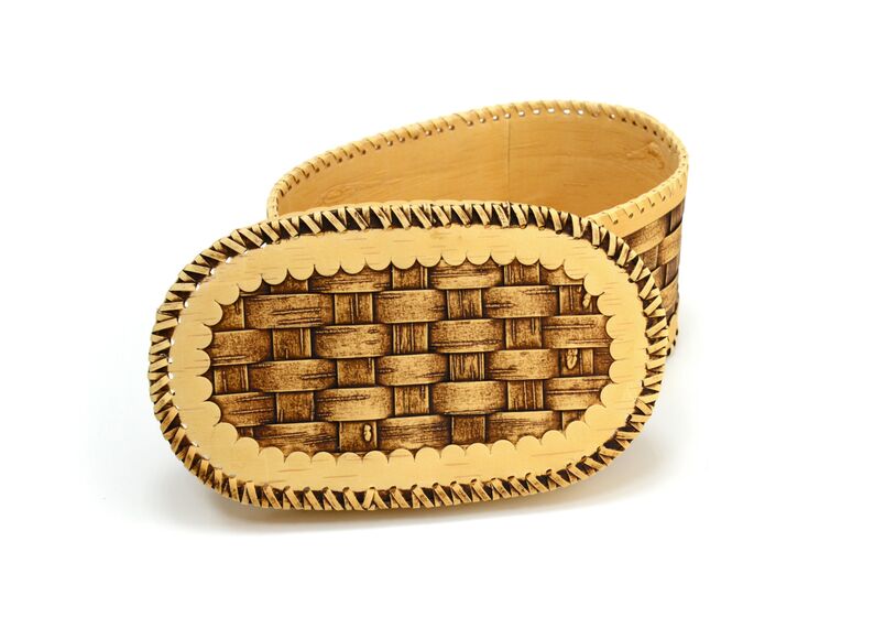 Хлебница овальная плетеная на 1 булку. Шкатулка большая, фото , изображение 4