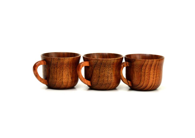 Кружка деревянная для чая кофе 150 мл. Чашка из унаби., фото , изображение 5