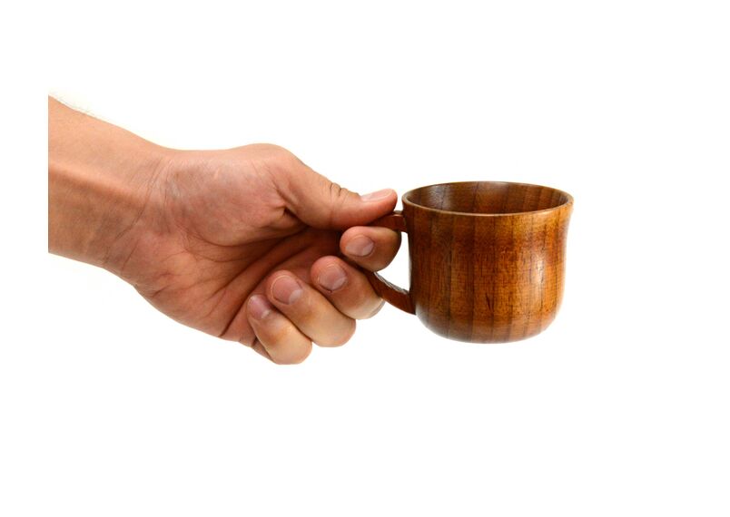 Кружка деревянная для чая кофе 150 мл. Чашка из унаби., фото , изображение 3