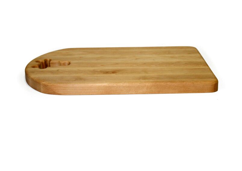 Доска деревянная разделочная большая для мяса из березы 35х25х2, фото , изображение 3