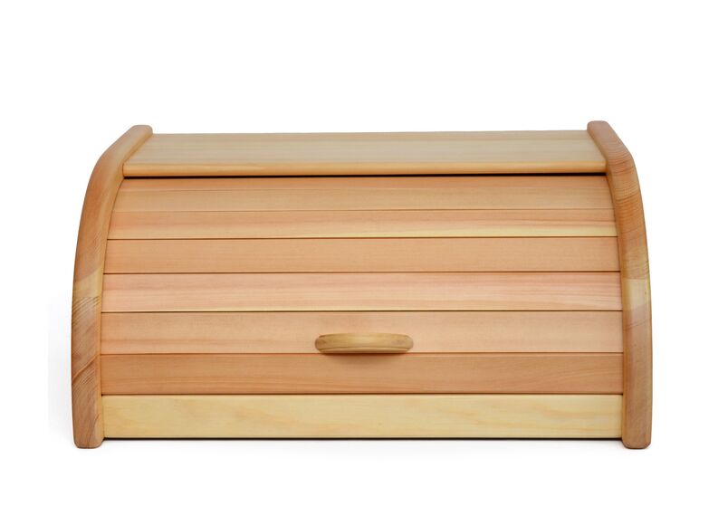 Хлебница деревянная из кедра большая с покрытием лаком, фото , изображение 3