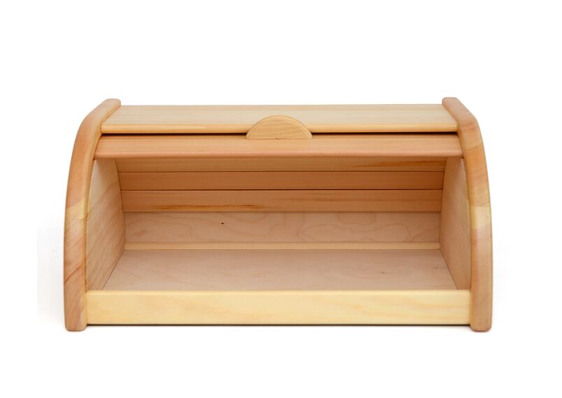 Хлебница деревянная из кедра большая с покрытием лаком, фото , изображение 4