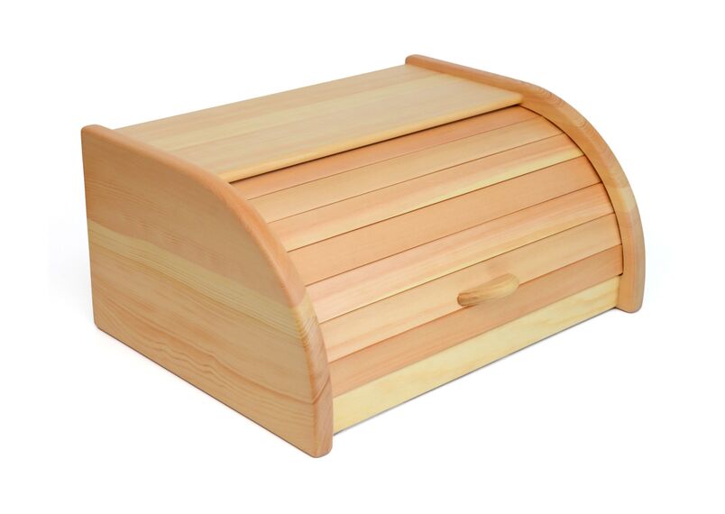 Хлебница деревянная из кедра большая с покрытием лаком, фото , изображение 5