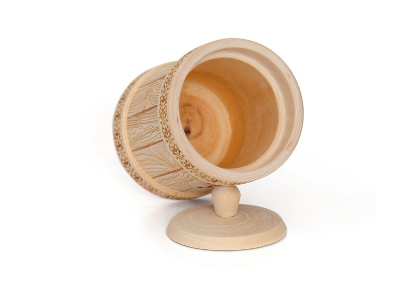 Туесок деревянный для меда D12 - 1,0 кг, фото , изображение 3