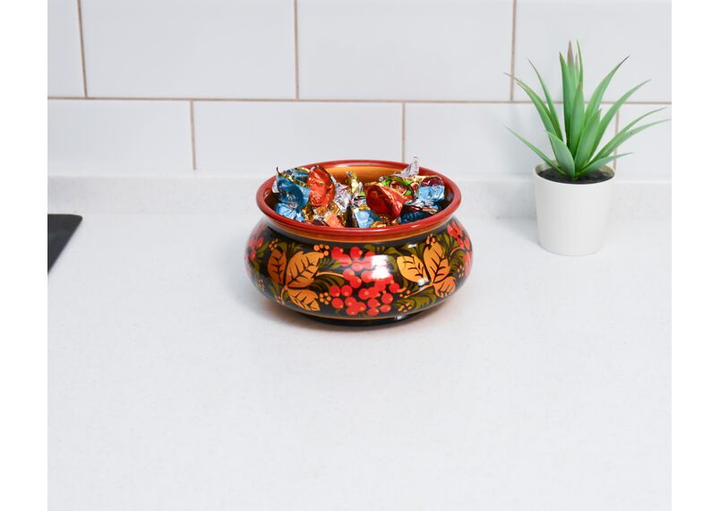 Чашка деревянная хохлома D12 H7, фото , изображение 7