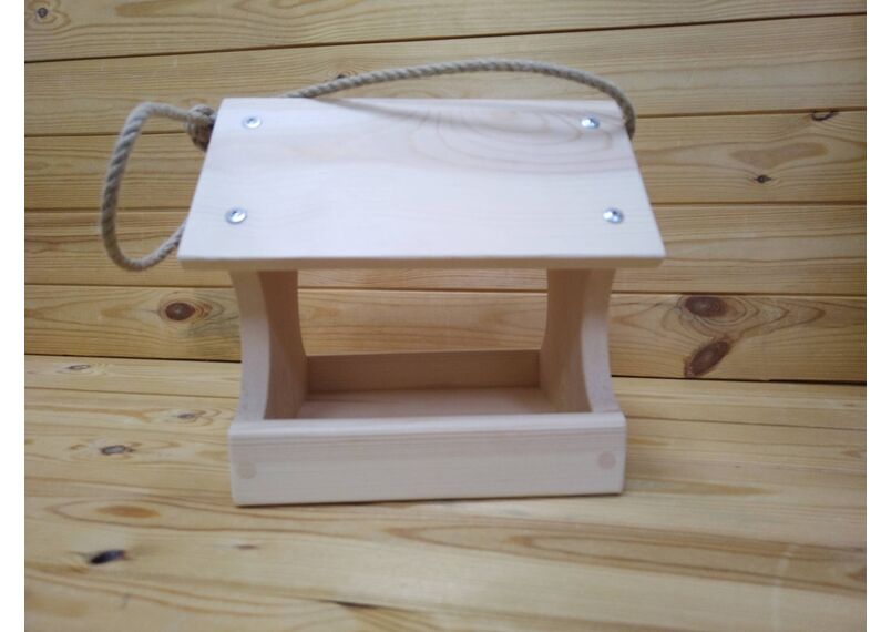 Деревянная кормушка для птиц, фото , изображение 3