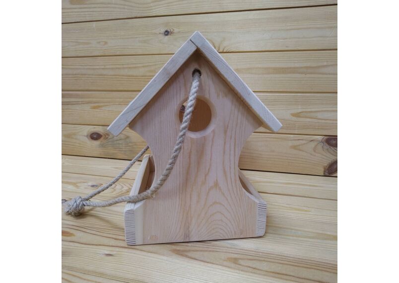 Деревянная кормушка для птиц, фото , изображение 6