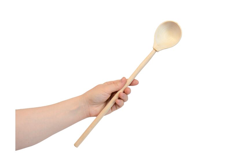 Ложка из дерева с длинной ручкой L40, фото , изображение 4