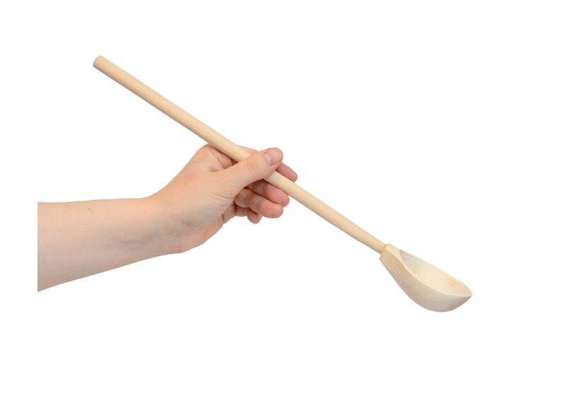 Ложка из дерева с длинной ручкой L40, фото , изображение 5