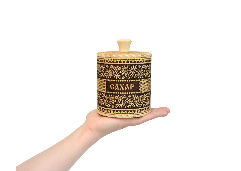 Набор из 2-х туесов рябина Соль + Сахар, фото , изображение 7