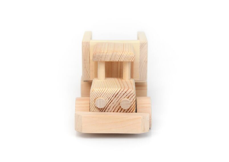 Машинка деревянная с кузовом, игрушка грузовик, фото , изображение 7