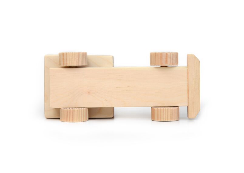 Машинка деревянная с кузовом, игрушка грузовик, фото , изображение 9