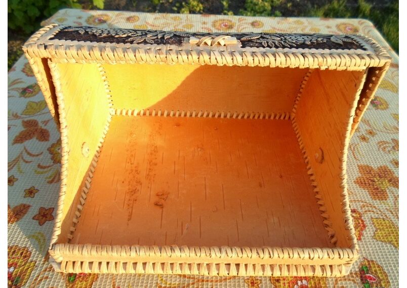 Хлебница из бересты "Совушка", фото , изображение 3