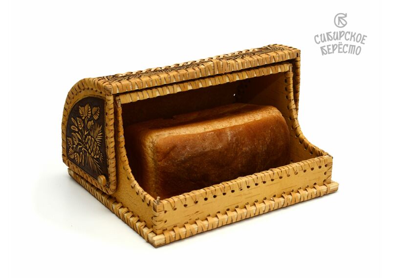Хлебница маленькая из бересты "Белочки", фото , изображение 5