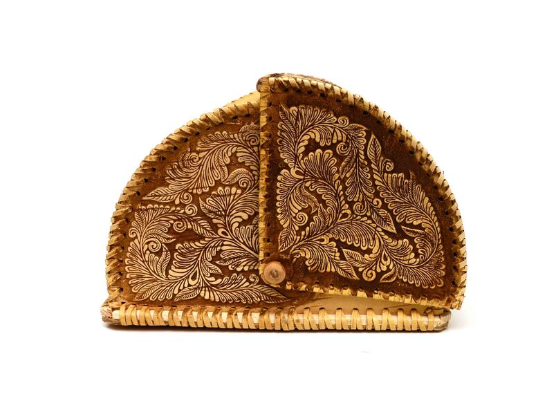 Хлебница из бересты "У самовара", фото , изображение 6