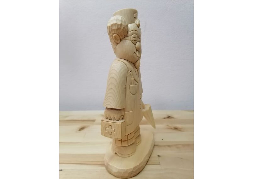 Статуэтка из кедра большая "Айболит", фото , изображение 3