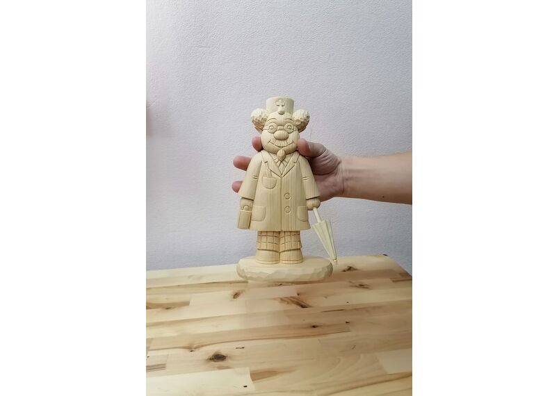 Статуэтка из кедра большая "Айболит", фото , изображение 6